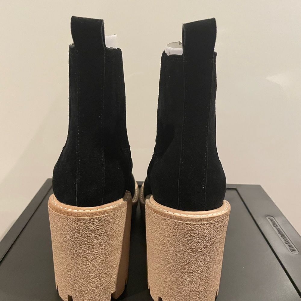 Gianni Bini Black Suede Ankle Boots. Size 8.5. Brand new - Picture 3 of 5